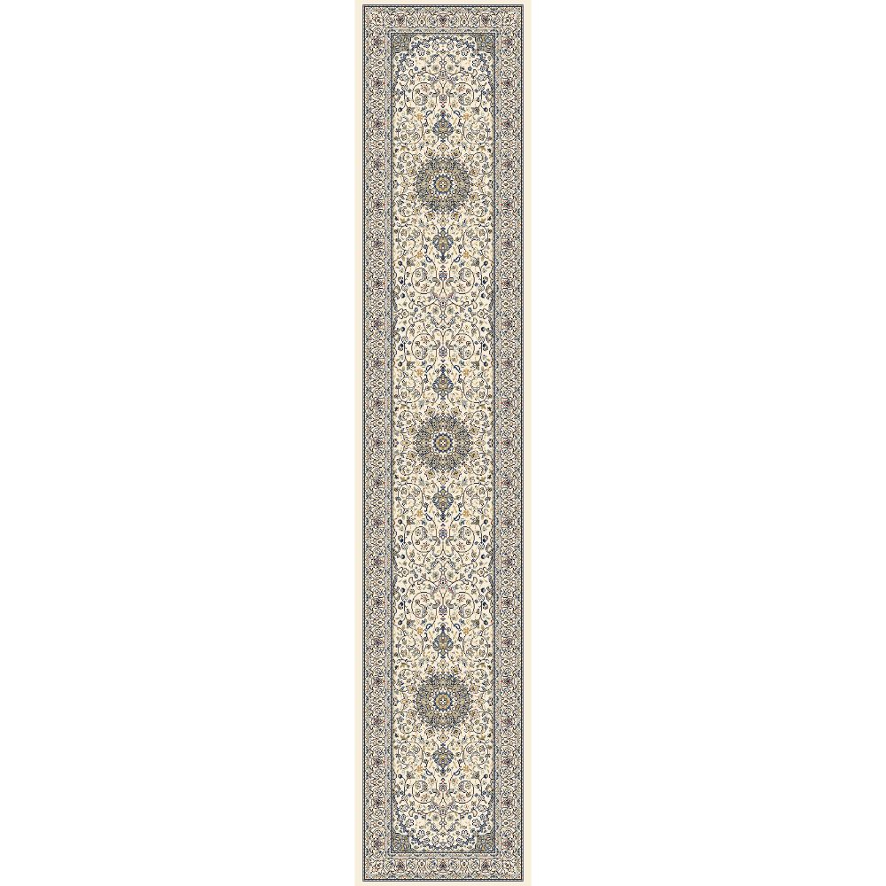 Dynamic Rugs 57119-6464 Ancient Garden 2.2 Ft. X 11 Ft. Finished Runner Rug in Ivory